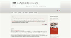 Desktop Screenshot of kaplan-consultants.org