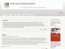Tablet Screenshot of kaplan-consultants.org